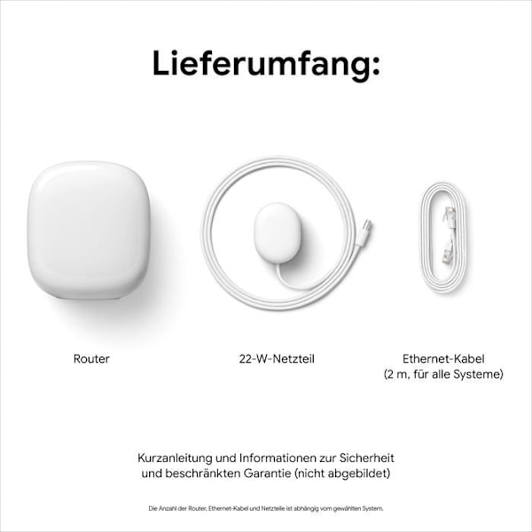 Google Nest Pro Wi-Fi Router 6E Snow - 0193575032023