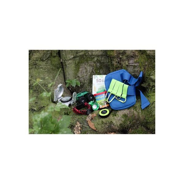 Accessoar utomhus - Moses - 9767 - Justerbar - Inbyggd väska - Tre karbinhakar blå