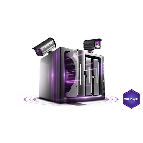 Western Digital Purple 6TB 64MB 3.5 intern hårddisk - WD60PURX