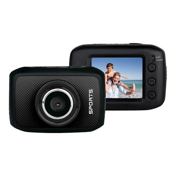 HD 720P BREDSKAMERA MED VATTENTÄT HUS... Svart