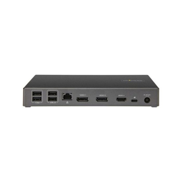 USB-hubb - Startech - DK31C2DHSPDUE - 3 portar - 4K Ultra HD - Svart