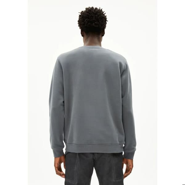 Armedangels Baaro sweatshirt i bomull rymdstål M