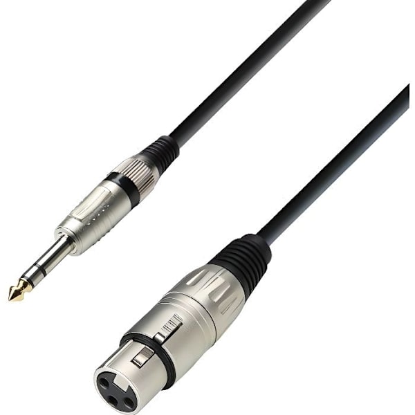 Adam Hall 3 Star Series mikrofonkabel hona XLR till 6,3 mm stereojack 6 m