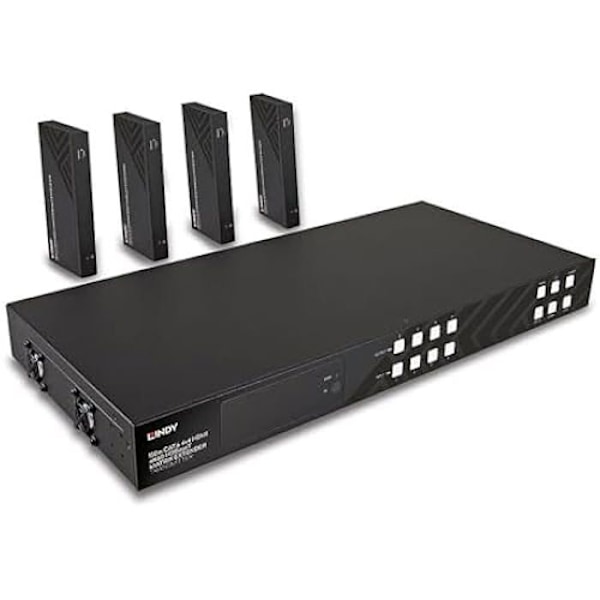 Extender matrice HDBaseT - LINDY - 4K60 - 150m - HDMI - IR - RS-232 Svart