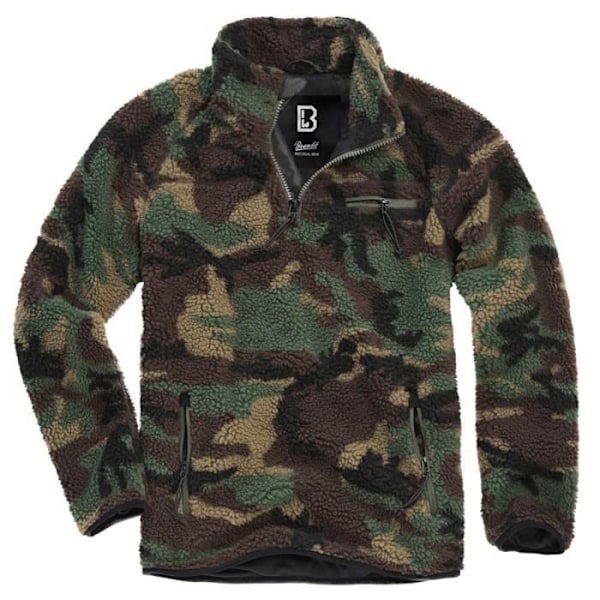 Pull Teddy Polaire - BRANDIT - Woodland - Hög krage - Termisk isolering - Herr skog XL