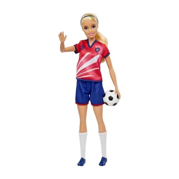 Barbie - Barbie Fotbollsspelare - Modelldocka - Från 3 år Flerfärgad