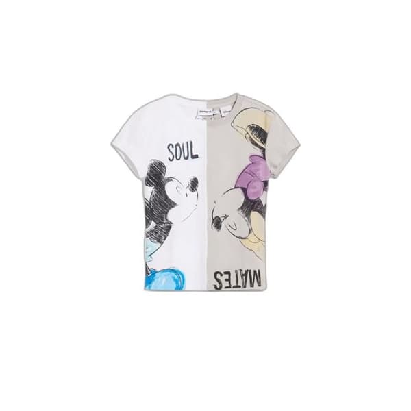 T-shirt dam Desigual Mickey - grå grå S