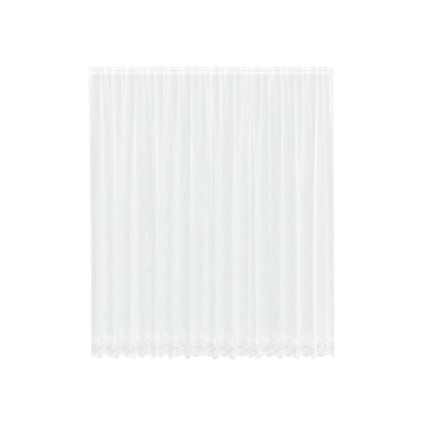 Spetsgardin - vidaXL - Vit - 280x400 cm - Polyester - Mörkläggande - Maskintvättbar - Flexibel installation Vit