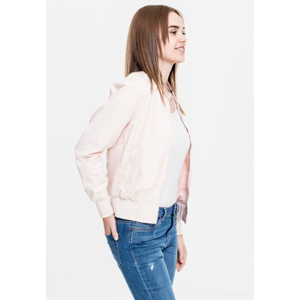 Parka dam - Urban Classics - Lätt bomberjacka - Flashros - Vuxen - Präglingdesign blixt rosa S