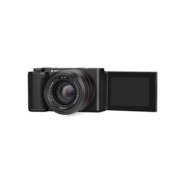 AGFAPHOTO Realishot C130 - Kompakt Digitalkamera, Bländare f/1.8-2.6, ISO 100-3200, Autofokus, LCD-skärm - Svart
