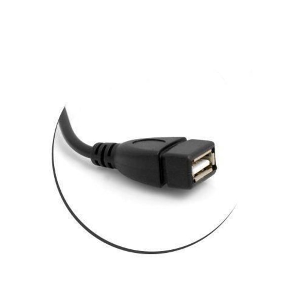 System-S USB 2.0 Typ A hane 90 vinkel ner kabel USB 2.0 typ A hona Laddningskabel Laddningskabel
