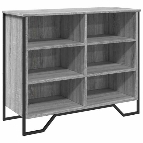 vidaXL Buffé sonoma grå 91x35,5x74,5 cm ingenjörsträ 848552
