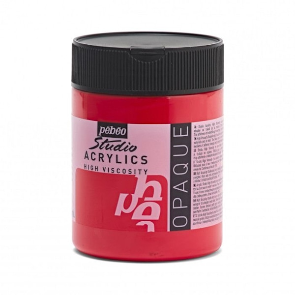 PÉBÉO AKRYLFÄRGGRÄNK PÅ 500 ML RÖD C… Röd Kadmium Imitation