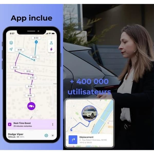 Invoxia Tracker GPS Classic Edition 2026 - Vattentät, Förbättrad Precision, USB-C