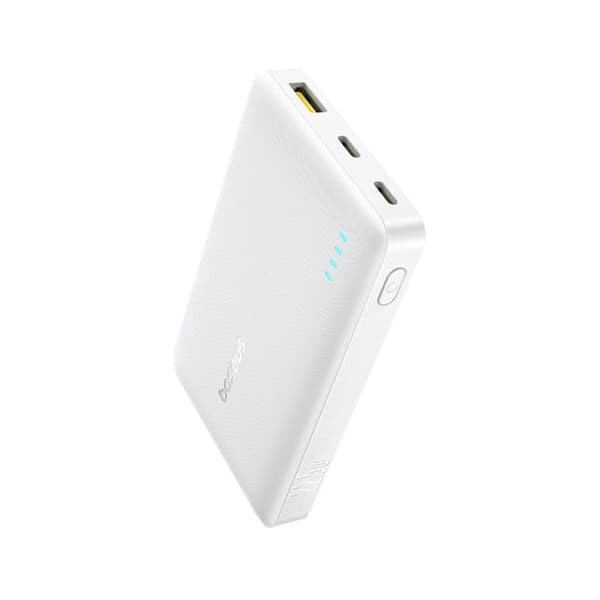 Extern batteri - BASEUS - Enerfill FP21 - 10000 mAh - 22,5W - USB-C/USB-A, kompakt Vit