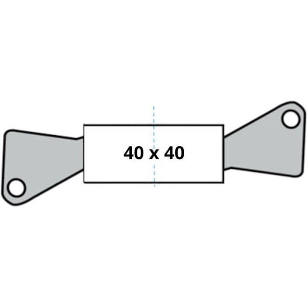 Låscylinder - YALE - YC2100 - Urkopplingsbar - 40x40 mm - 10 stift - 5 vändbara nycklar - Nickelpläterad