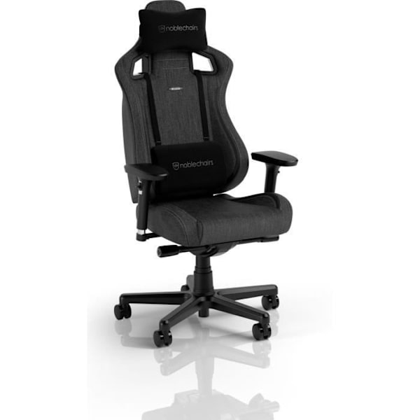 Gamer Stol - Noblechairs - Epic Compact TX - Grå - Höjdjusterbar - Lutbar Grå