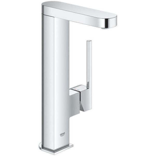 GROHE Engrepps tvättställsblandare Plus 23873003- Svängbar rörpip- 90° rotation- Temperaturbegränsare - Vattensparande - Krom Grå