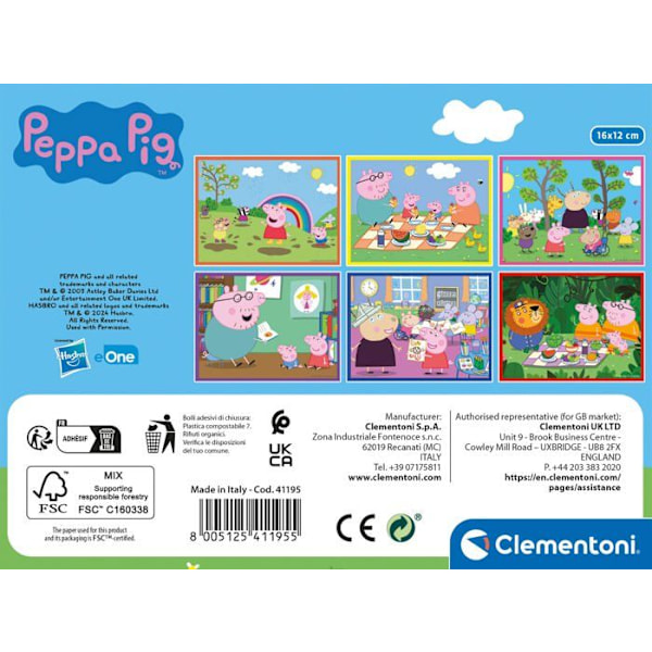 Clementoni - 41195 CLM - ROTERANDE BLOCK 12EL PEPPA PIG CLM 41195 WB