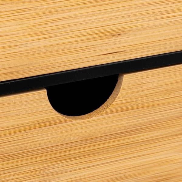 3 lådor med lock "Bava" svart bambu - 5five Svart