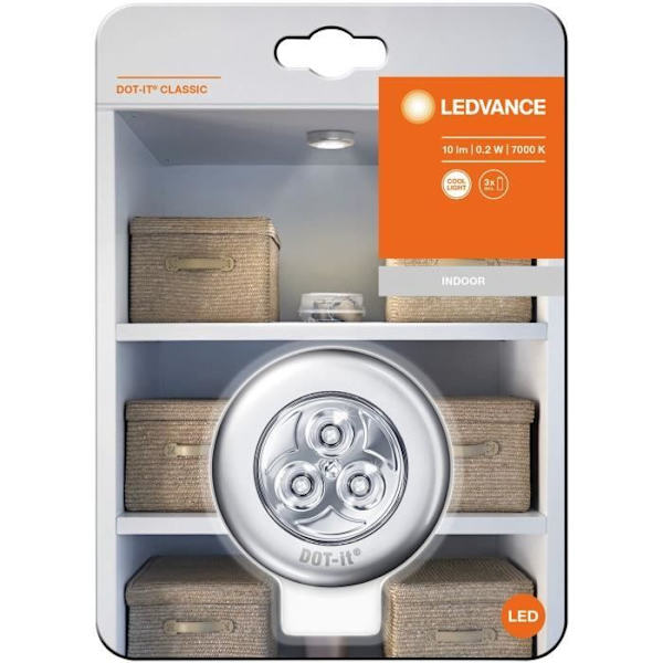 LEDVANCE BATTERI LIGHT DOT IT CLASSIC SILVER Pengar