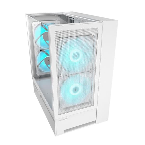 Gaming PC-chassi - COUGAR - OMNYX - Vit - Mid-Tower ATX - 4 ARGB PWM-fläktar