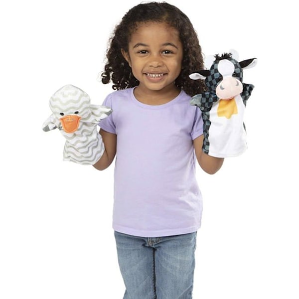 Melissa & Doug - Farm Animal Puppets Röd