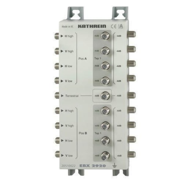 Kathrein EBX2920 8-vägs/1-Terrestrial Splitter/Splitter, kaskadbar