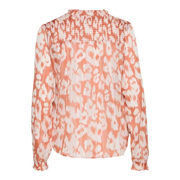 Kvinnors skjorta Pulz Jeans Saga askrosa leopardtryck S