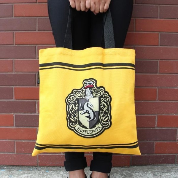 Shoppingväska - Cinereplicas - Puffskein - 100% återvunnen bomull - 40x40 cm - Idealisk för shopping gult och svart