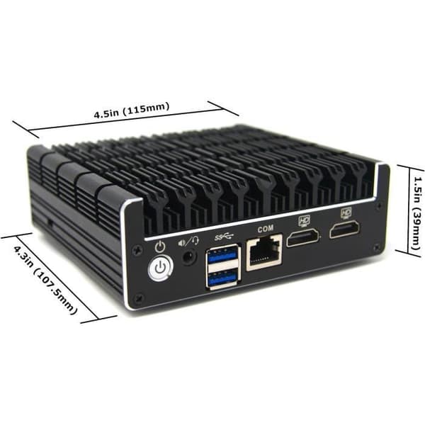 Mini PC Brandvägg - Protectli - Vault FW4C - Intel J3710 - 8 GB RAM - 120 GB SSD