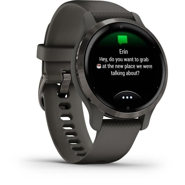 GARMIN Venu 2S - GPS smartwatch - Grå - Mörkgrå rem