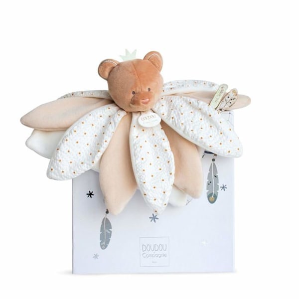 Doudou kronblad björn Catcher Dreams 26 cm Beige