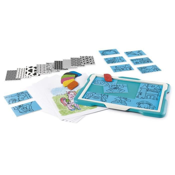 Textur' Art ritplatta - MAPED CREATIV - Chateaux - Prinsessor Flerfärgad