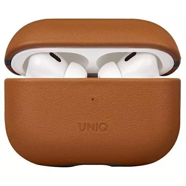 Etui i läder för UNIQ hörlurar för AirPods Pro 2:a generationen äkta läder