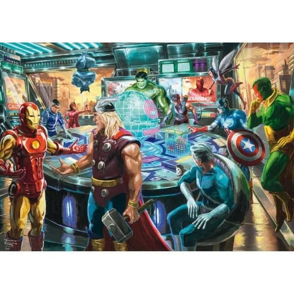 Pussel 1000 bitar: The Avengers - Thomas Kinkade Svart