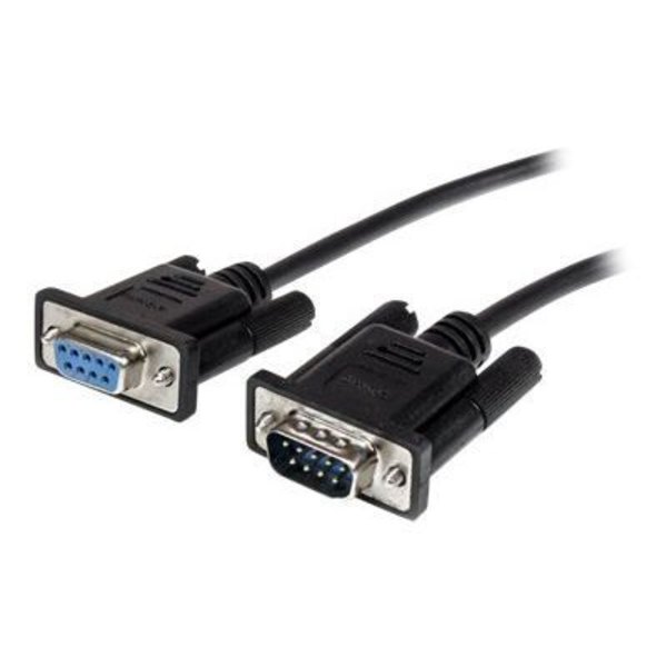 DB9 RS232 seriell kabel i direkt anslutning - STARTECH.COM - Seriell kabelförlängning - 50 cm - Svart