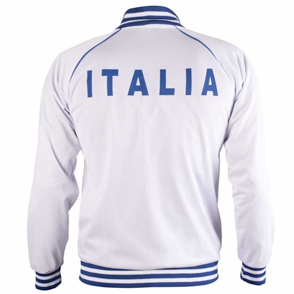 Fotbollströja Jl sport Italien/Italia Retro Fotboll Jacka Träningsoverall Jacka Med Dragkedja Herrar Vit jag