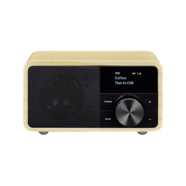 DAB+ radio - SANGEAN - ÄKTA MINI DAB+ (DDR-7) - Trä - Bluetooth - AUX kastanj