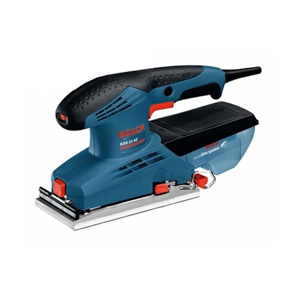 Vibrerande slipmaskin - BOSCH - GSS 23 A - Elektrisk - 1 huvud - 8 m/s2 - 1,7 kg - 80 cm2 Svart