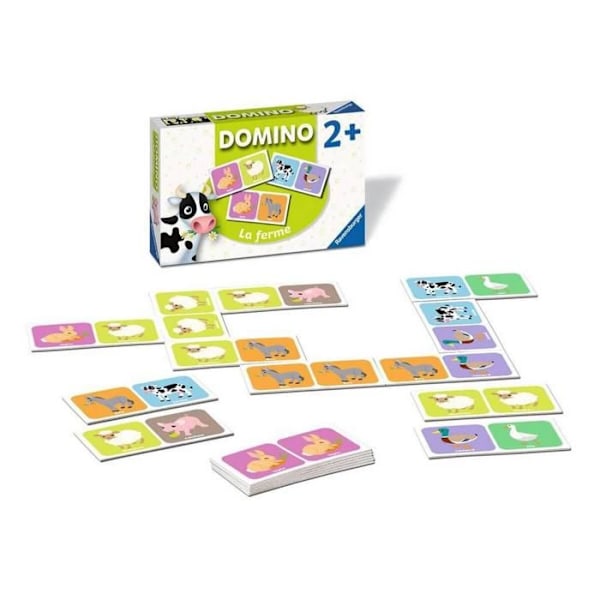 Domino Educational Game Ravensburger Farm - Från 2 år - Flerfärgad Flerfärgad