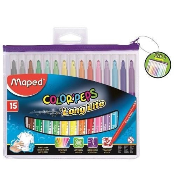 MAPED Color'peps Long Life Pen Kit 15 färger