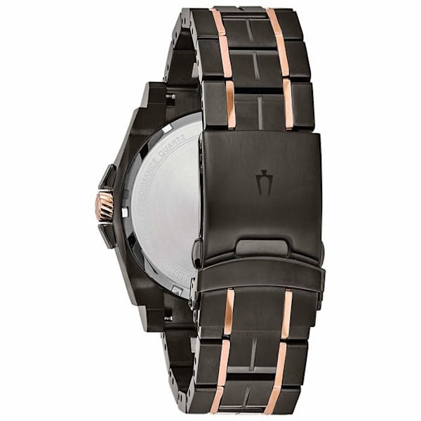 BULOVA-Analog herrklocka med kvartsurverk i rostfritt stål 98D149 Grå