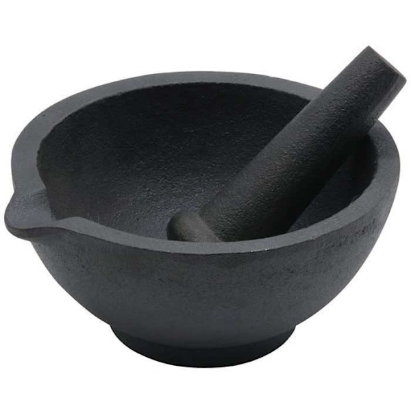 Köksmortel - KINGHOFF - KH-1197 - Gjutjärn - 13 cm - Dekorativ och funktionell