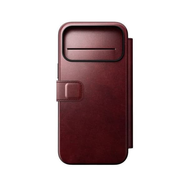 Plånboksfodral - NOMAD - iPhone 17 Pro Max - Horween-läder - MagSafe - Bordeaux Röd
