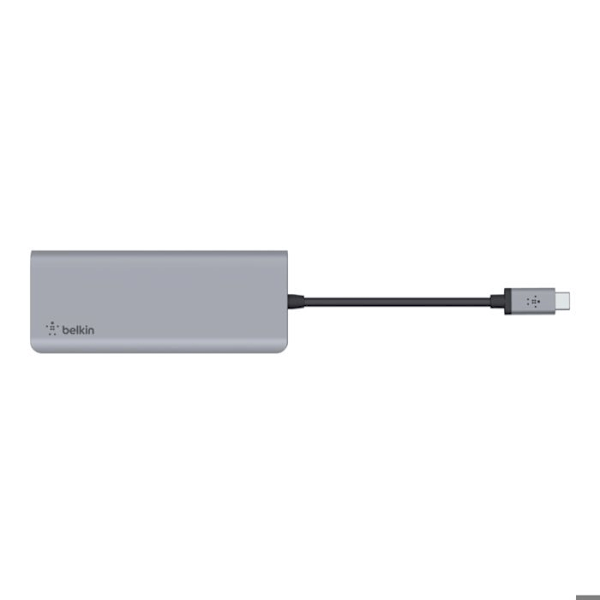 USB-C Hub - Belkin - 7-portars dockningsstation - 100 W strömförsörjning - 4K HDMI - RJ-45