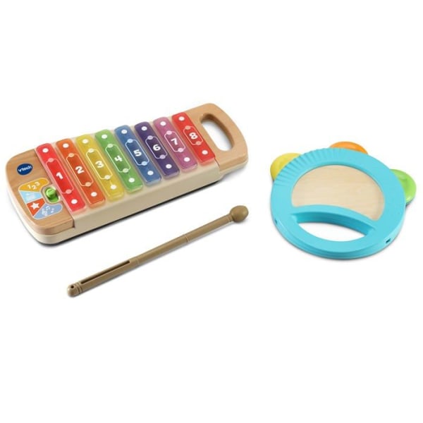Imitation av musikinstrument Vtech - 80-615622 - Musikskola för barn Xylofon och träpandette, färg ()