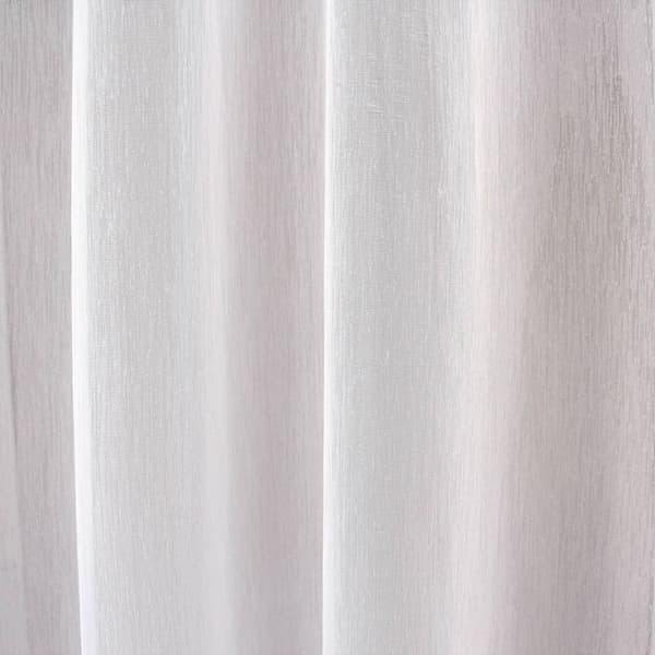Enfärgad polyester voilage sandvit 140x240 cm Vit