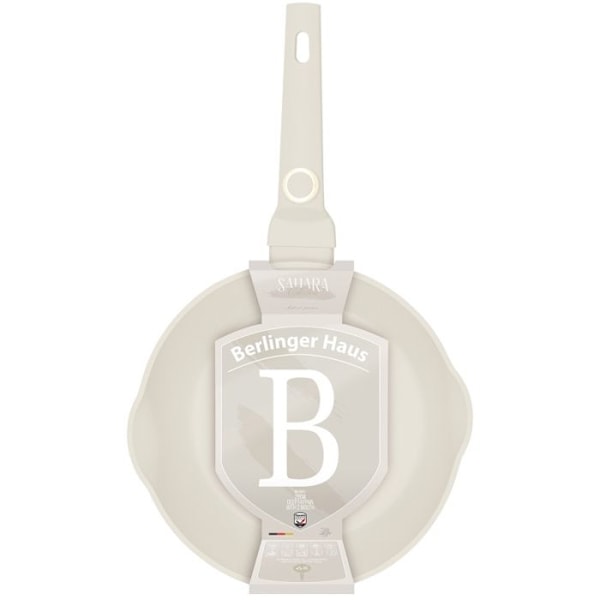 Stekpanna - BERLINGERHAUS - Sahara Collection BH-8061 - 28 cm - Non-stick - Miljövänlig Matt kräm
