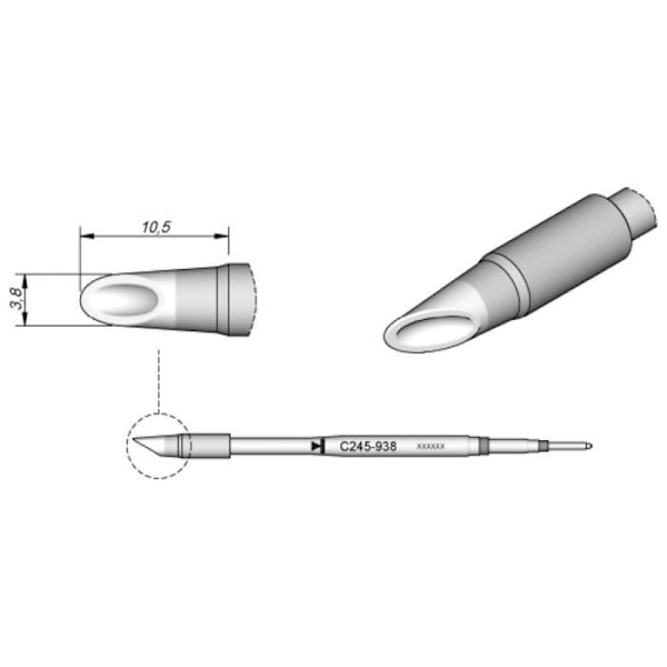 JBC Lf-lotde Pot Tip för T245 - C245938